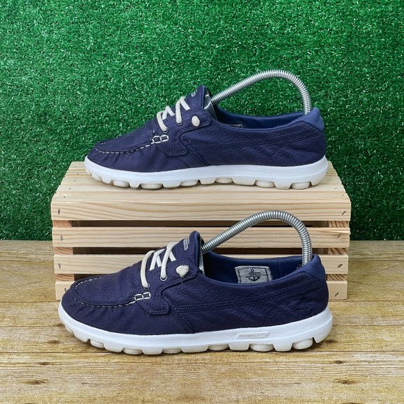 Sketchers Women's On the Go Slip On Blue sz 8